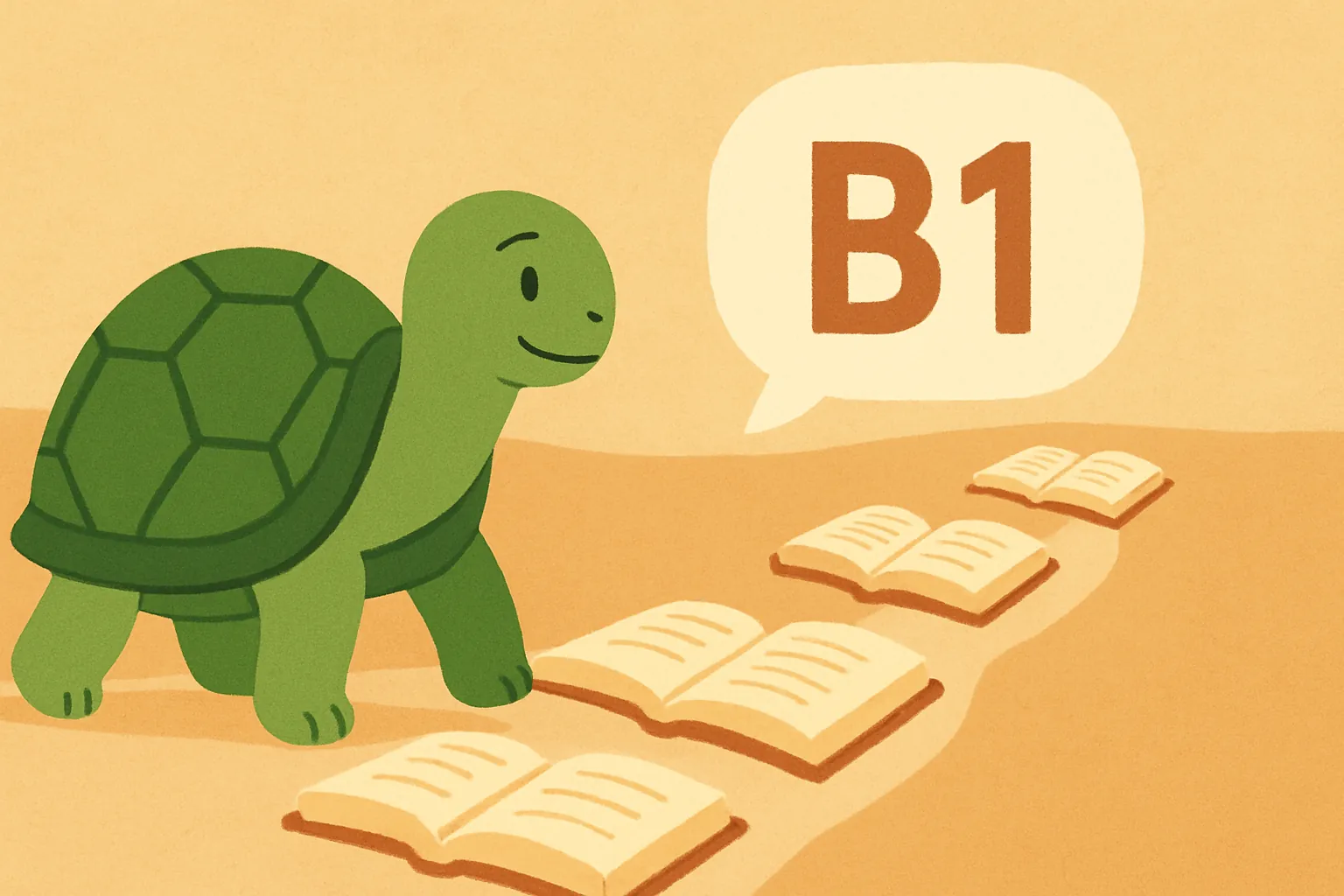 Quanto preciso ler para chegar ao B1?